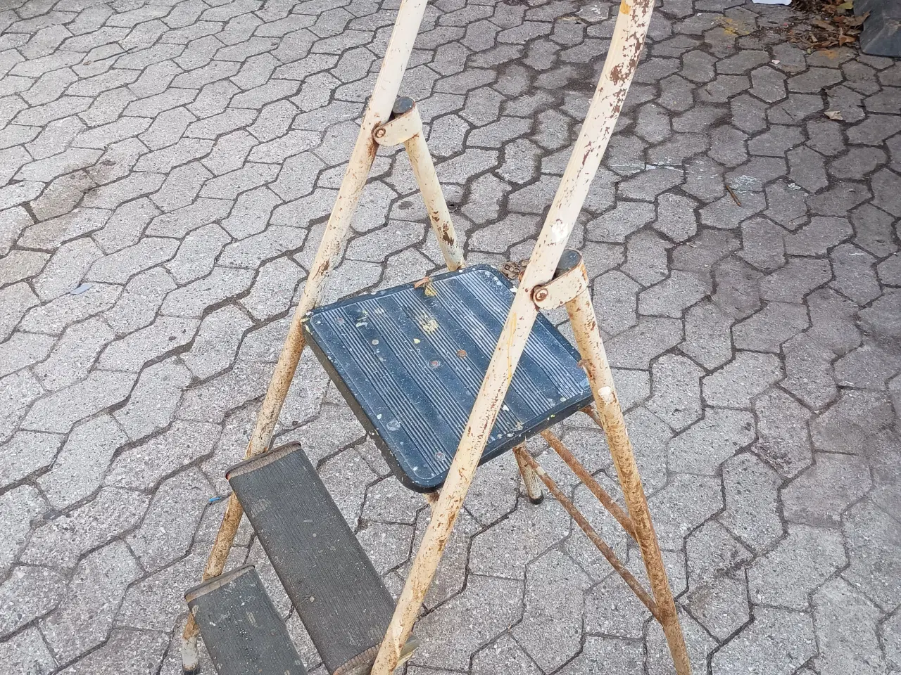 Billede 2 - Vintage stige med fin patina.