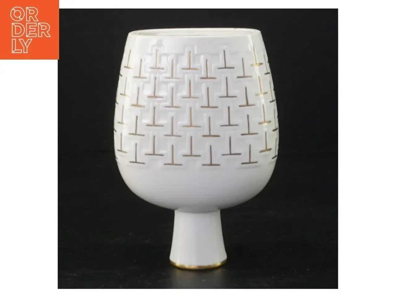 Billede 4 - Porcelænsvase fra Kjøbenshavn Porcellains Maleri (str. 15 x 11 x 7 cm)