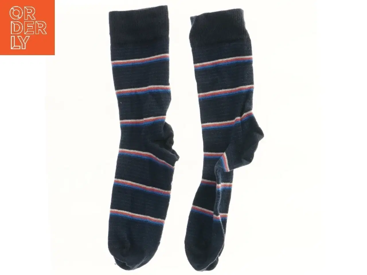 Billede 1 - Blå stribede sokker fra Claudio (str. 34 cm)