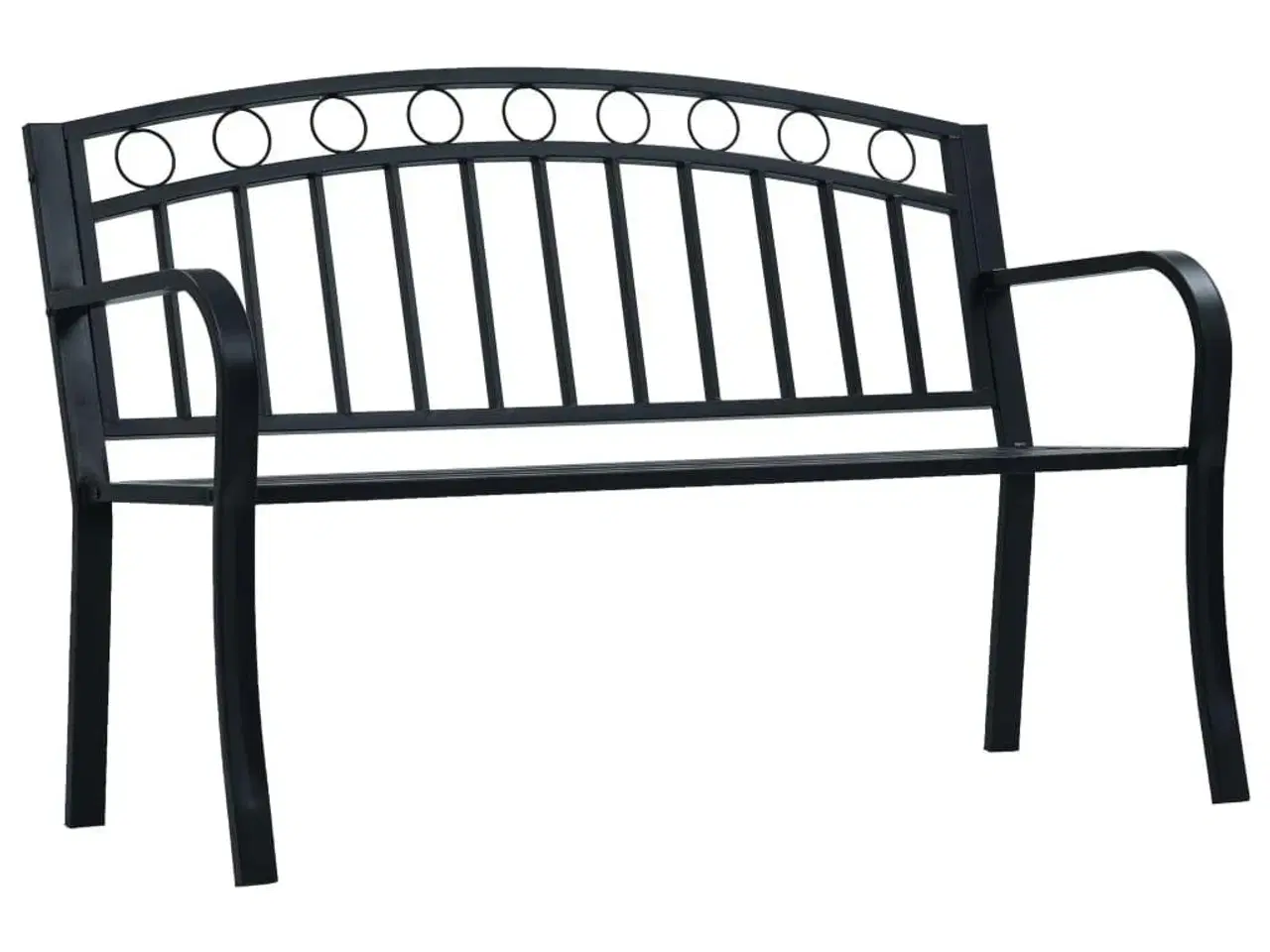 Billede 1 - Havebænk 125 cm stål sort