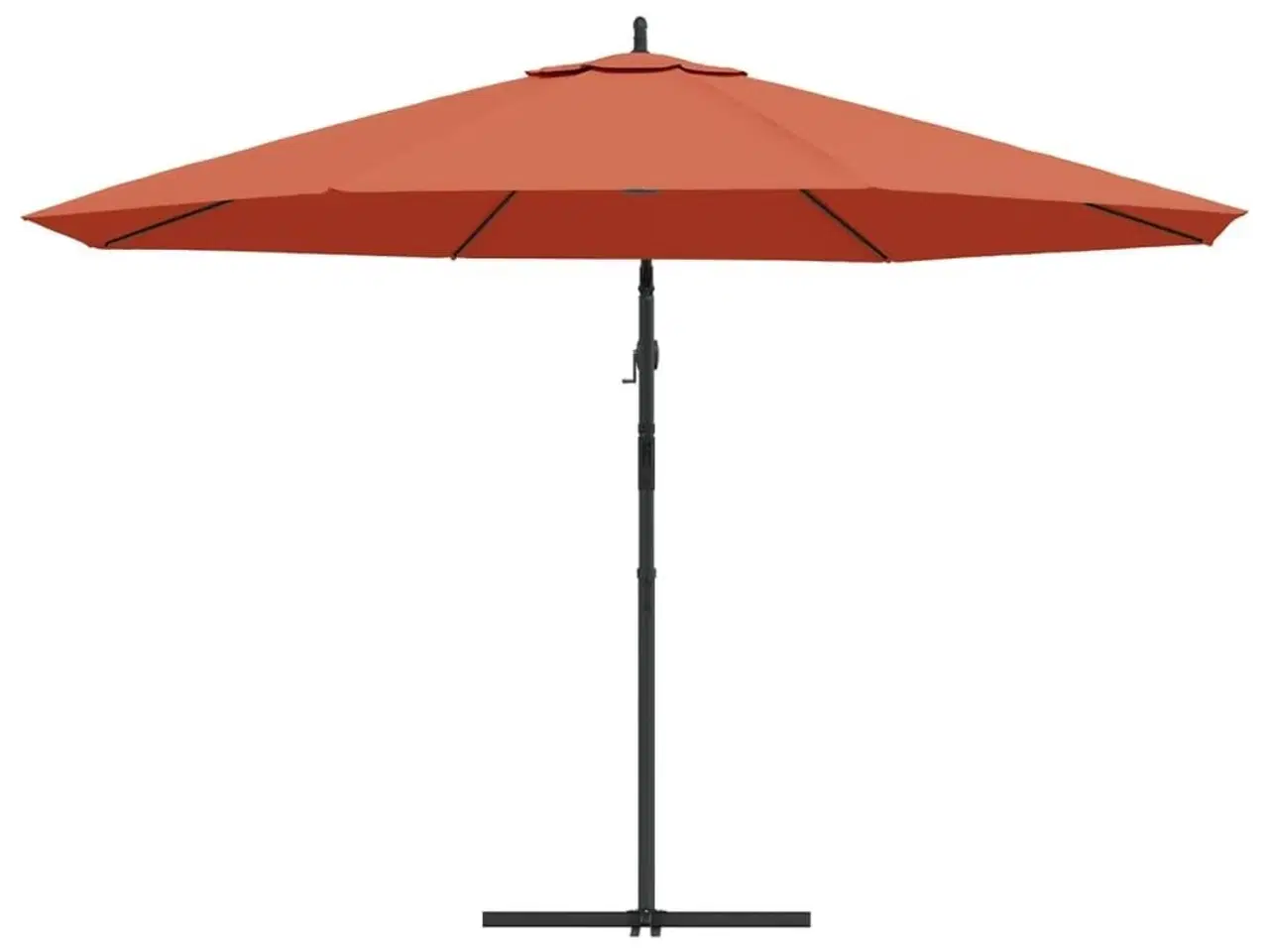 Billede 5 - Hængeparasol 350 cm aluminiumstang terrakotta