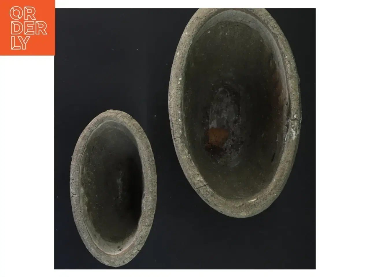 Billede 3 - Blomsterpotter med blomstermønster (str. 19x22&14,5x16 cm)