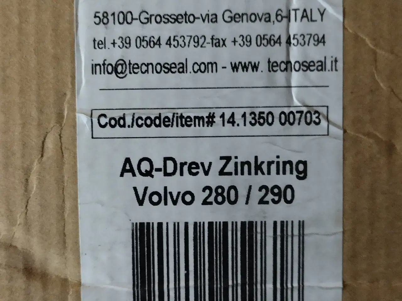 Billede 2 - Anode, zinkring til Volvo 280/290 drev