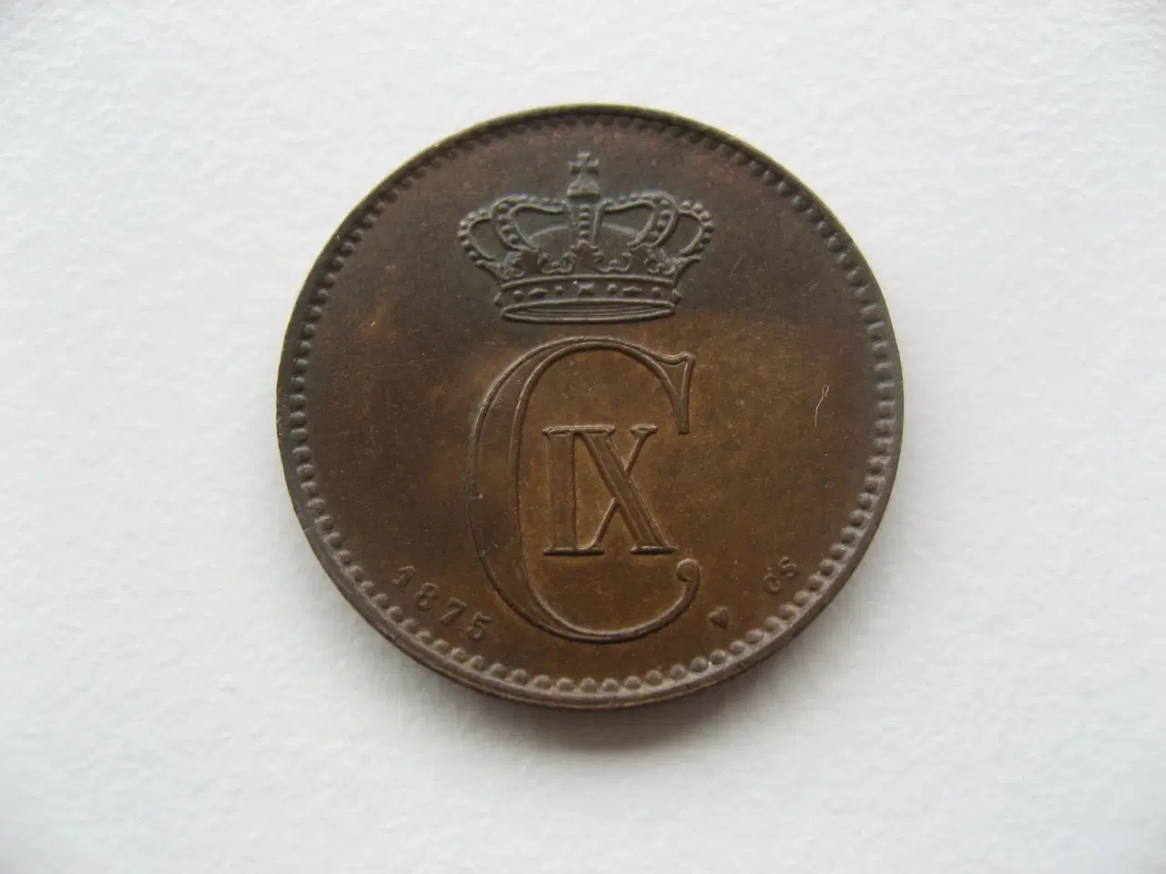 Billede 1 - Særdeles flot delfin 2 øre 1875