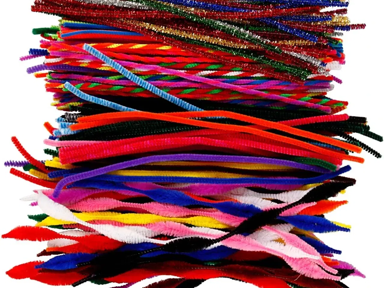 Billede 1 - Chenille Piberensere, 30,5 cm, 250 stk. Ass. Farver