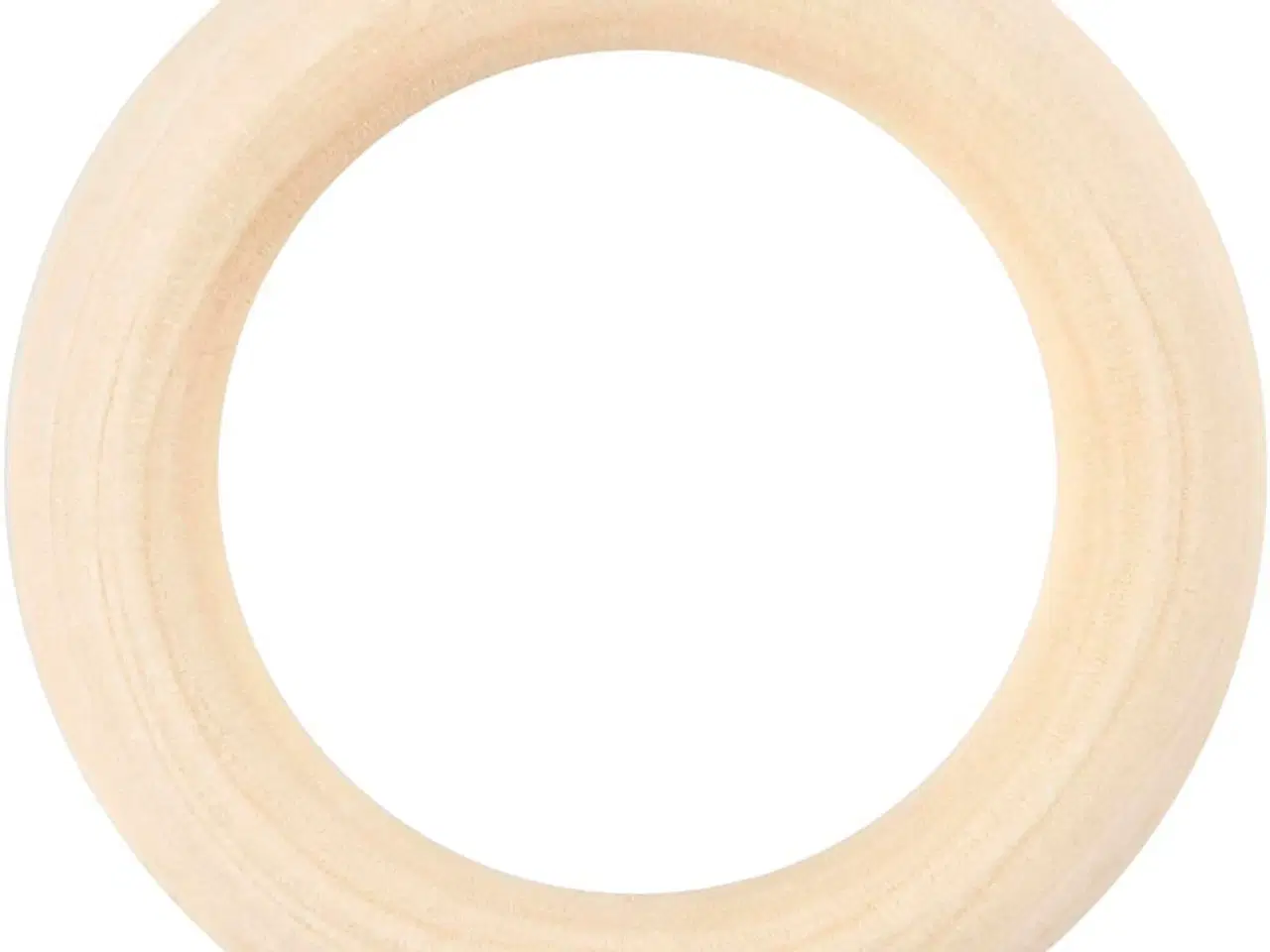 Billede 1 - Gardinringe i lyst træ, 55 mm - 6 stk.