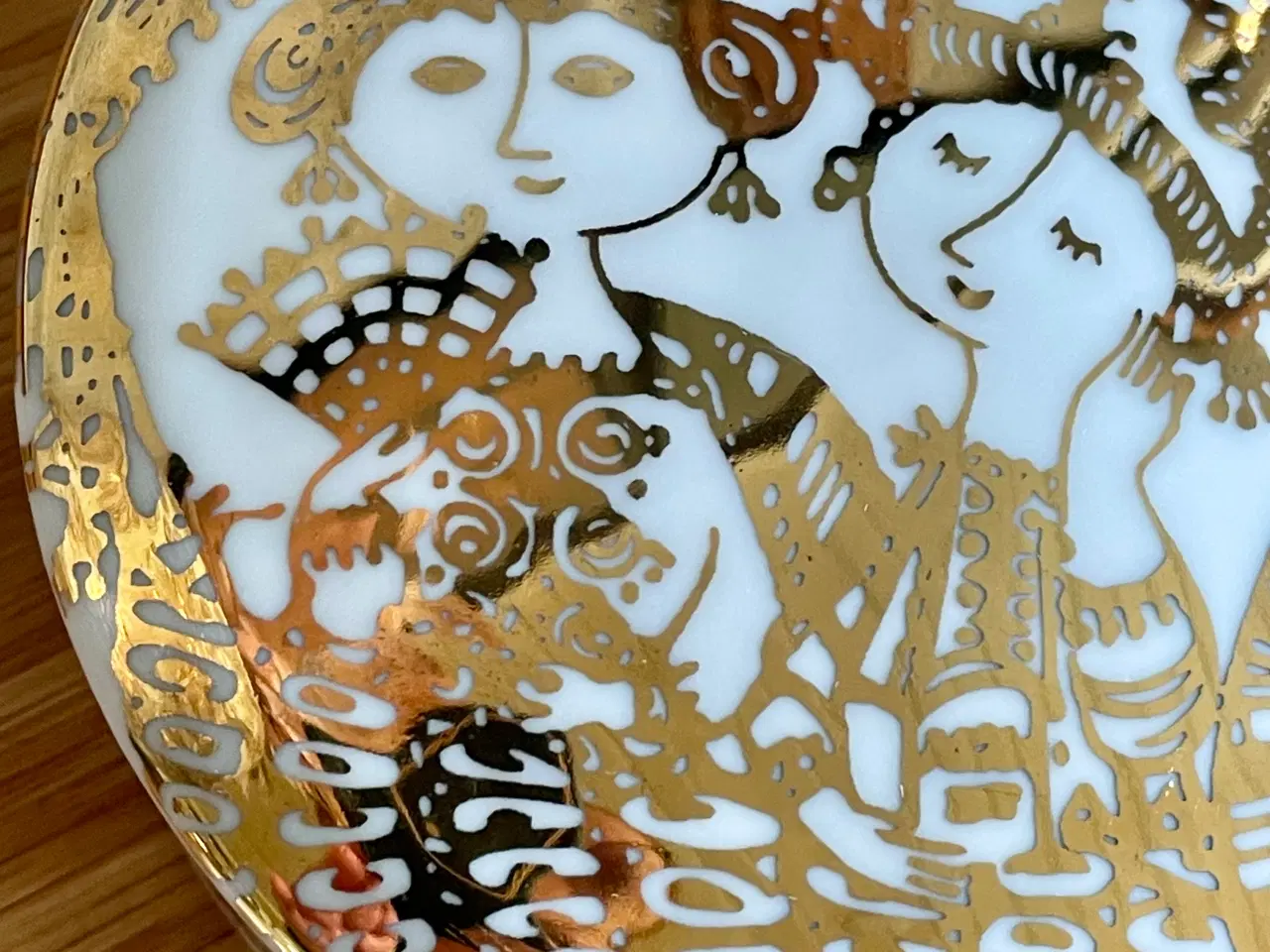 Billede 4 - Bjørn Wiinblad låg krukker i guld & hvid