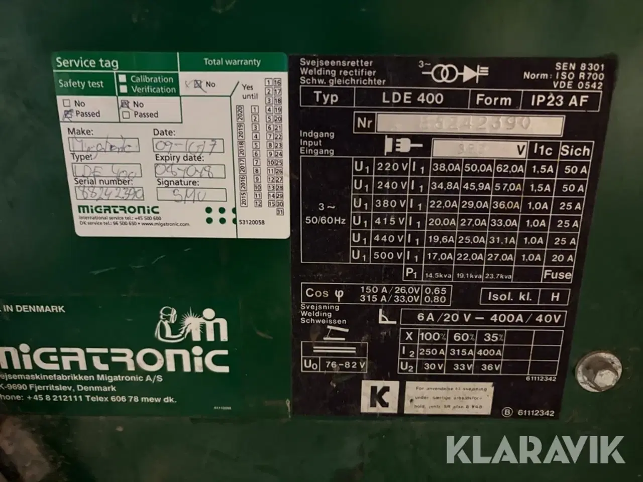 Billede 5 - Svejsemaskine Migatronic LDE 400