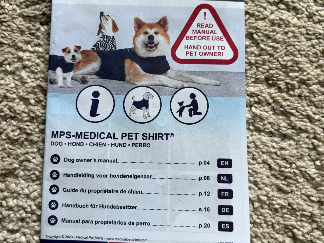 Billede 3 - Medical Pet Shirt hund - blå Xxxxs