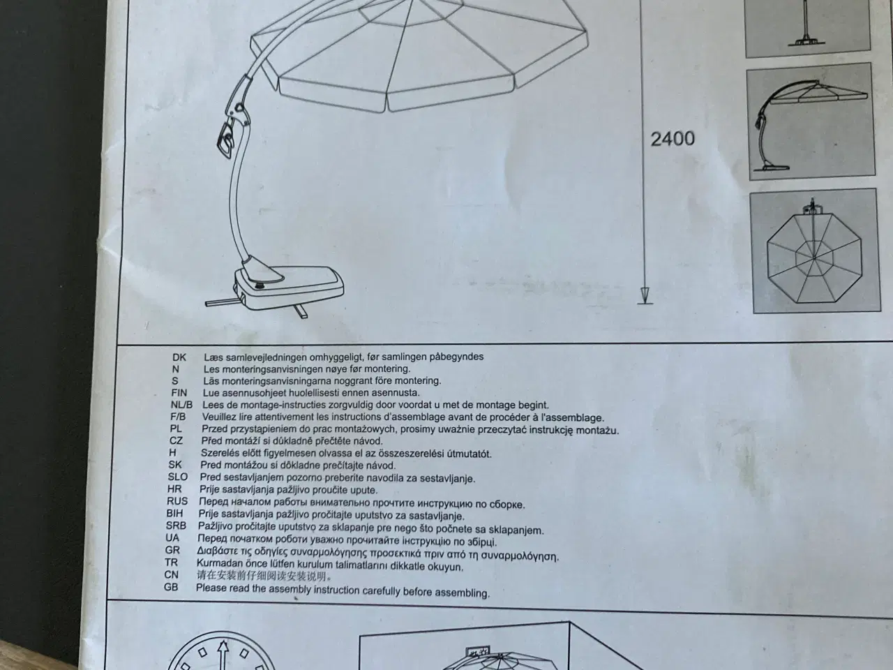 Billede 3 - Hængeparasol - Jutlandia