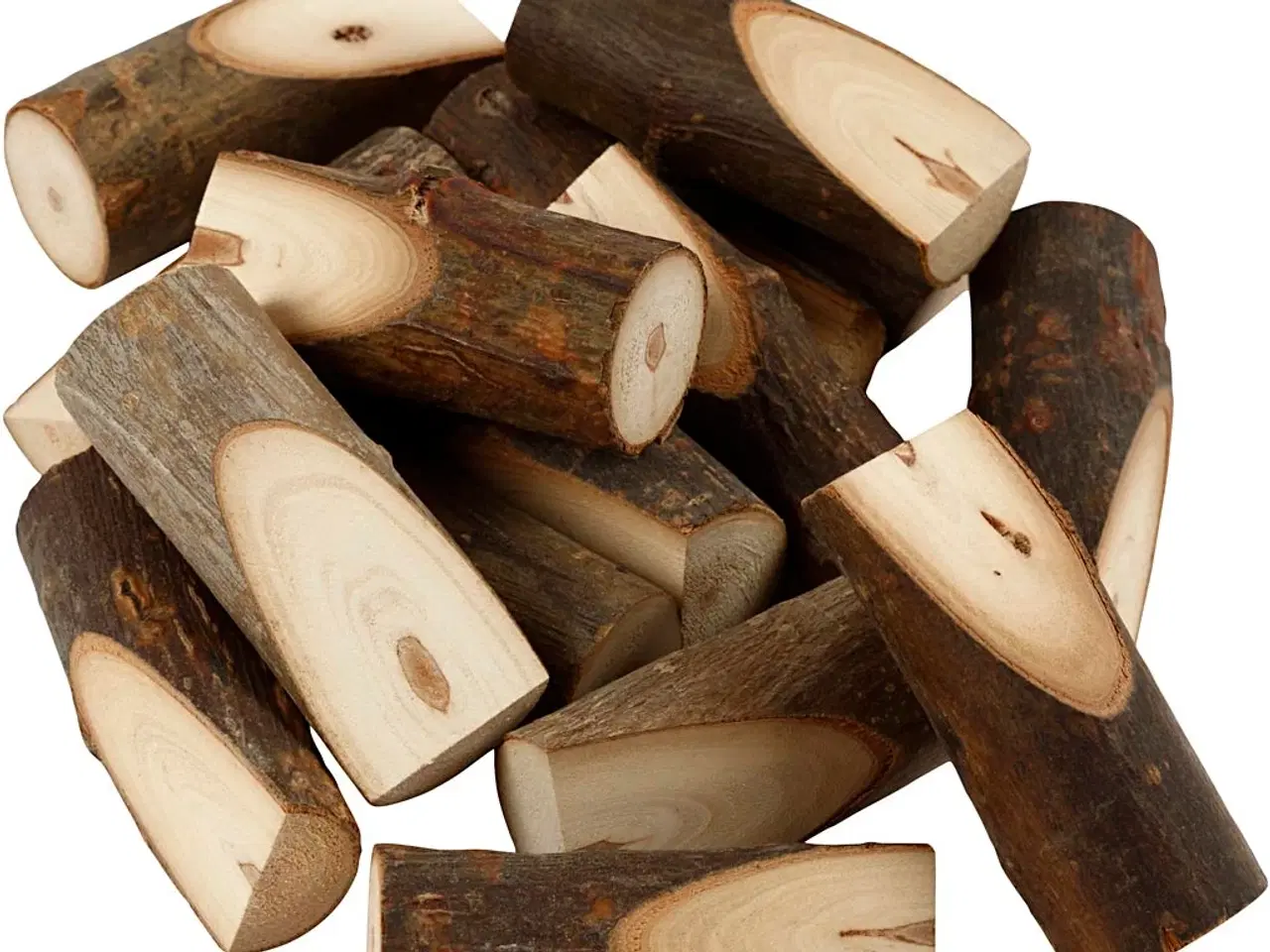 Billede 1 - Trægren med skråsnit - 15 stk. til kreative projekter