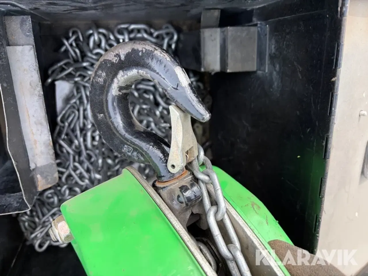 Billede 8 - Kædetalje trifortalje kædeslængder pladeklo og donkrafte samlet lot