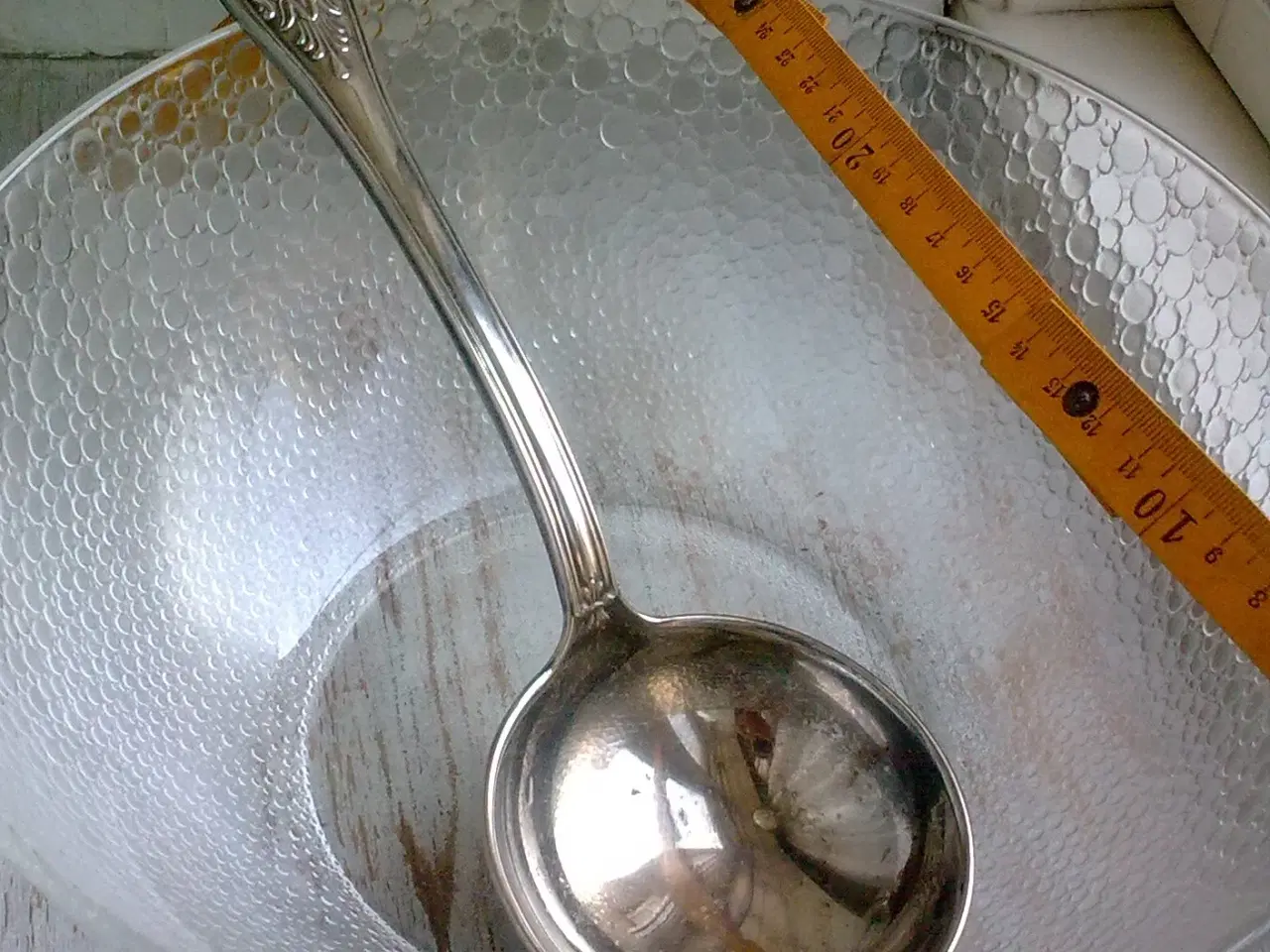 Billede 16 - KÆMPE sølvplet Kartoffel suppe ske SJOV