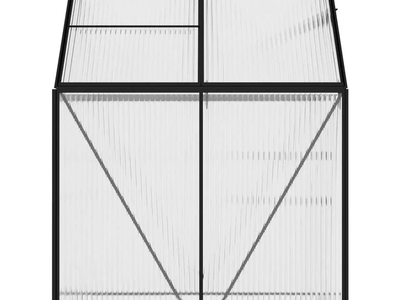 Billede 6 - Drivhus 2,47 m² aluminium antracitgrå