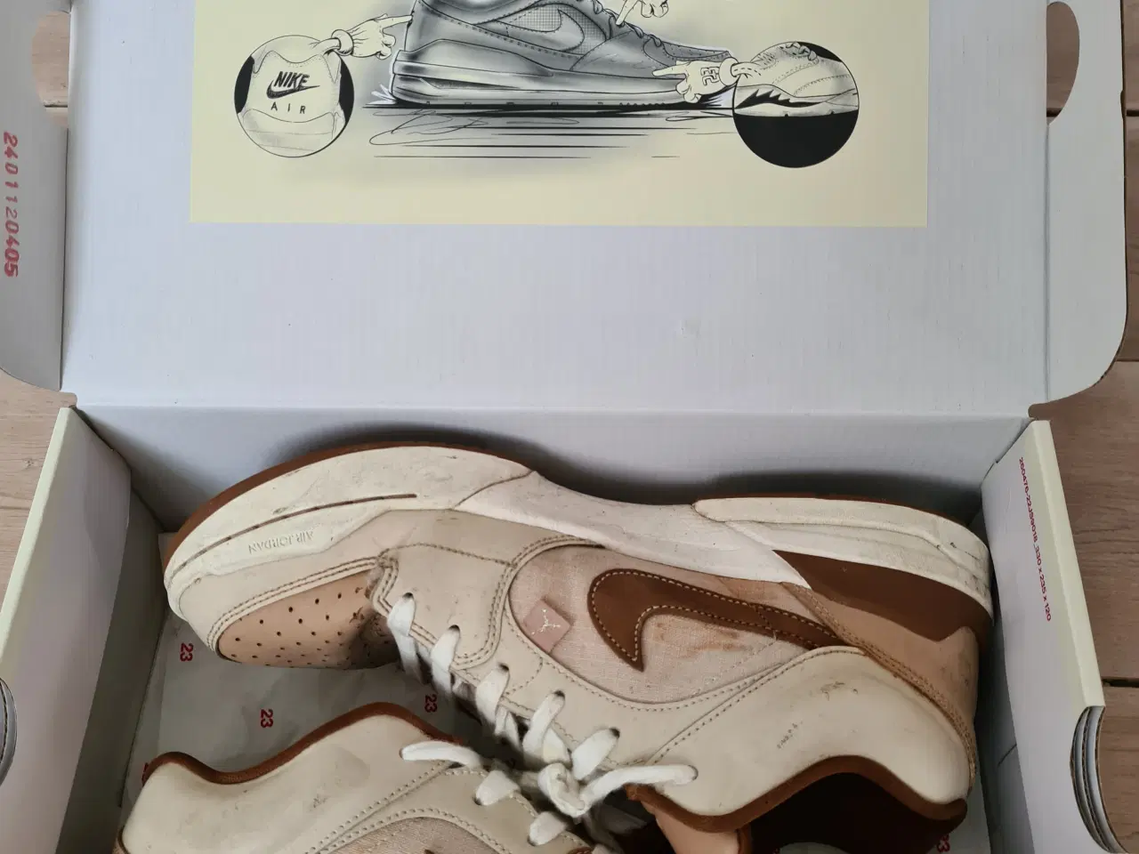 Billede 4 - Nike Jordan Stadium 90 Sneakers,Brun, vanilj, 42.5