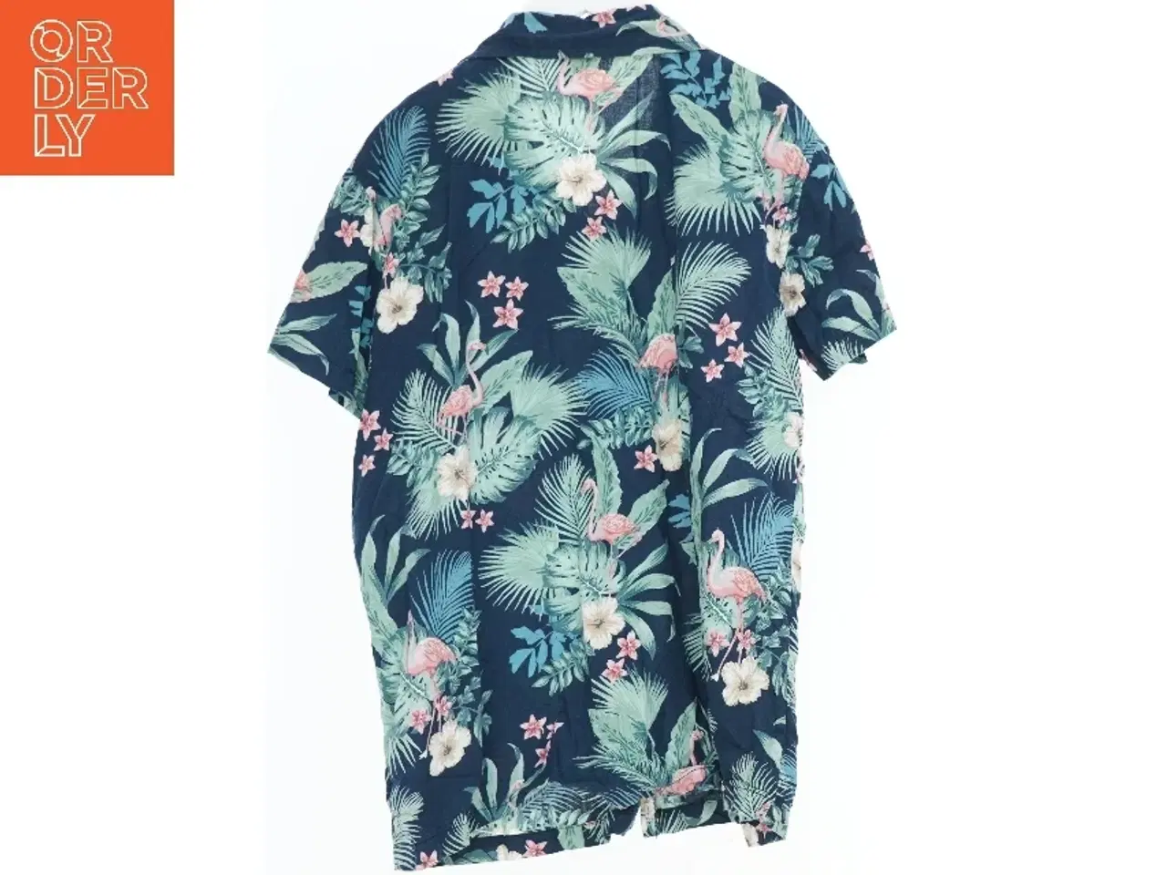 Billede 2 - Hawaiiskjorte med blomster og flamingoer fra VRS (str. 164)