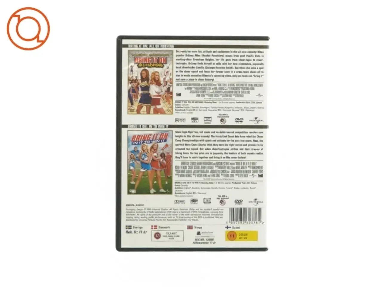 Billede 2 - Bring it on - All or nothing og in it to win it. 2 film i 1 (DVD)
