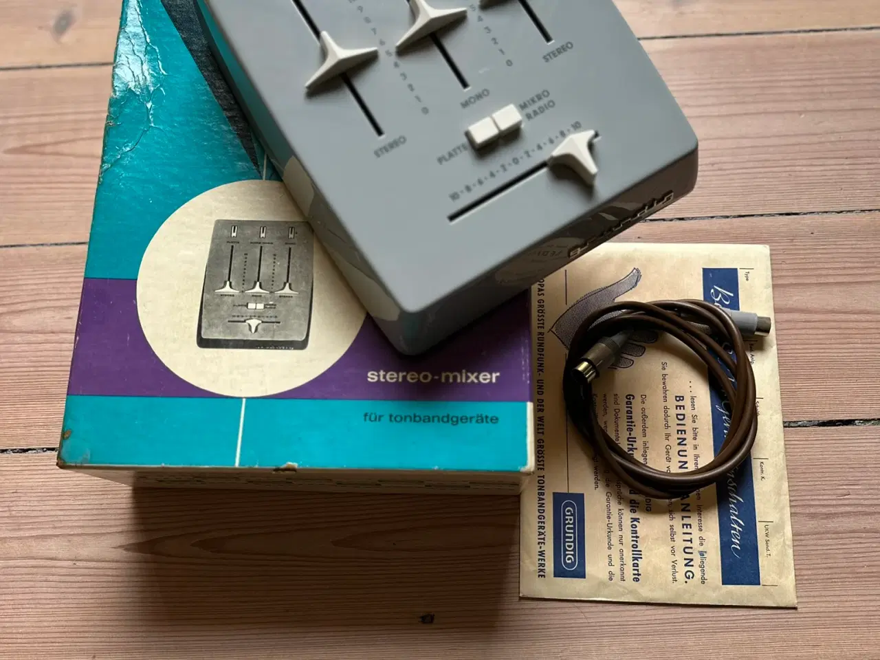 Billede 3 - Vintage Grundig Stereo Mixer 608 med original æske