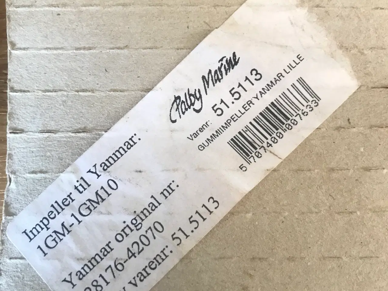 Billede 2 - YANMAR impeller - 1GM / 1GM10