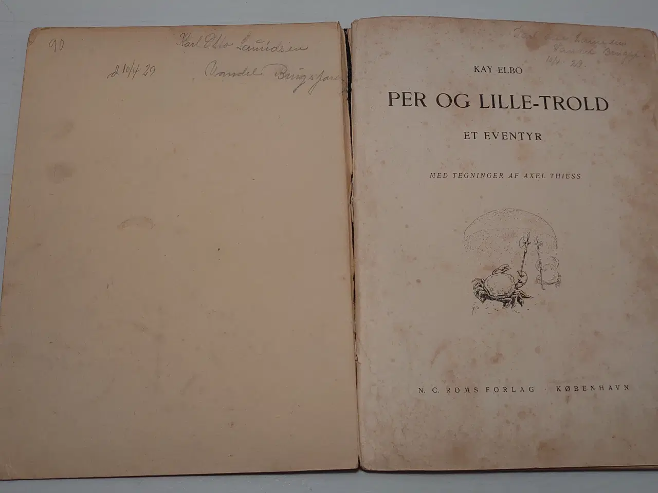 Billede 3 - Kay Elbo: Per og lille Trold. 1.udg. År 1919.