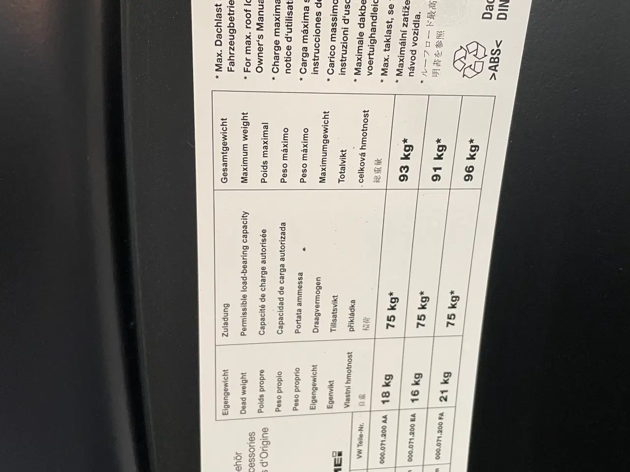 Billede 7 - VW tagboks