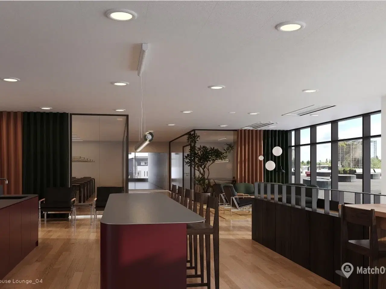 Billede 6 - Moderne kontorer med åbne miljøer, glasvægge og panoramavinduer