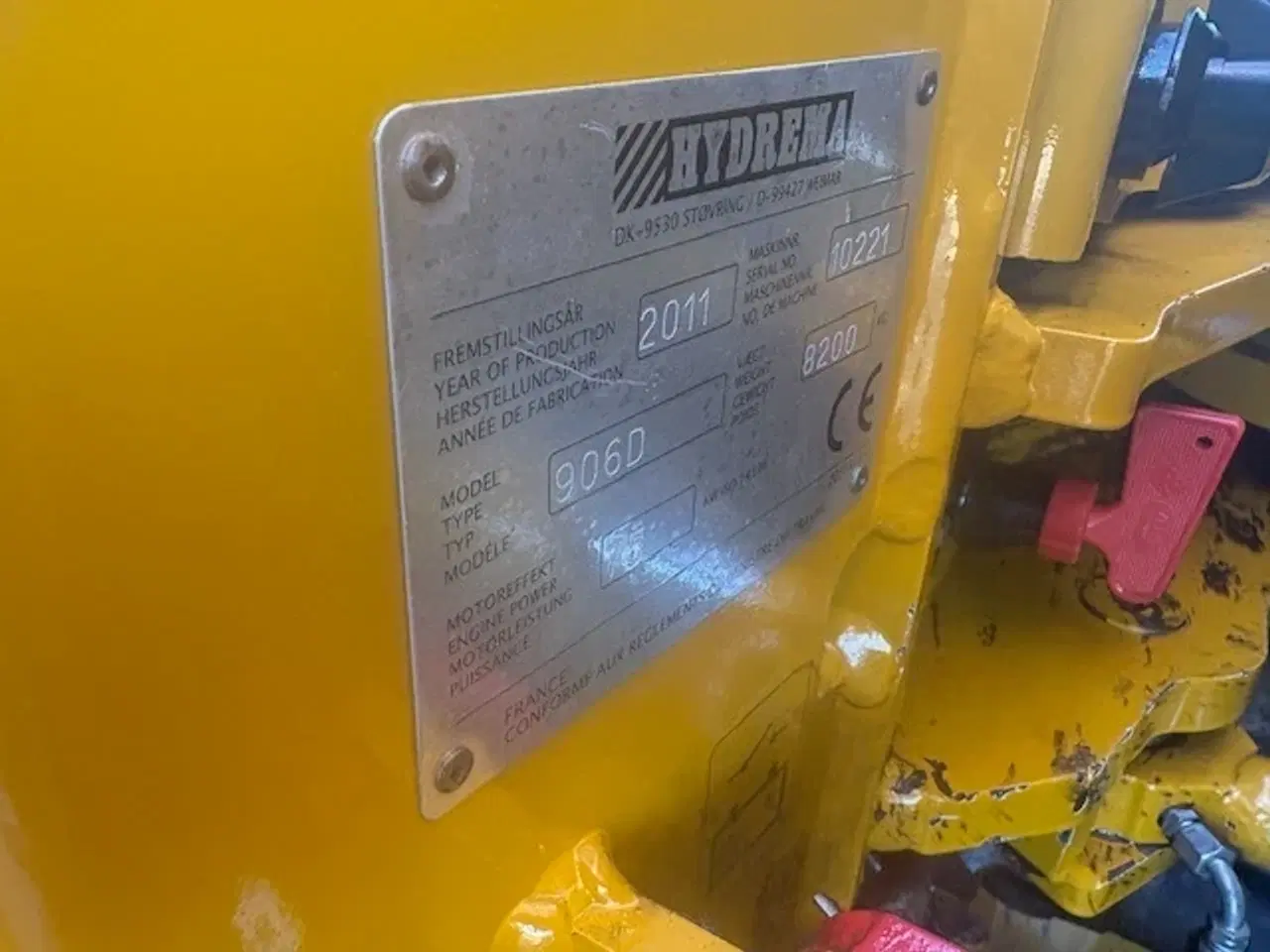 Billede 3 - Hydrema 906D ESD CCENTRALSMØRING, ESD, HYDRAULISK SKIFT FOR OG BAG.