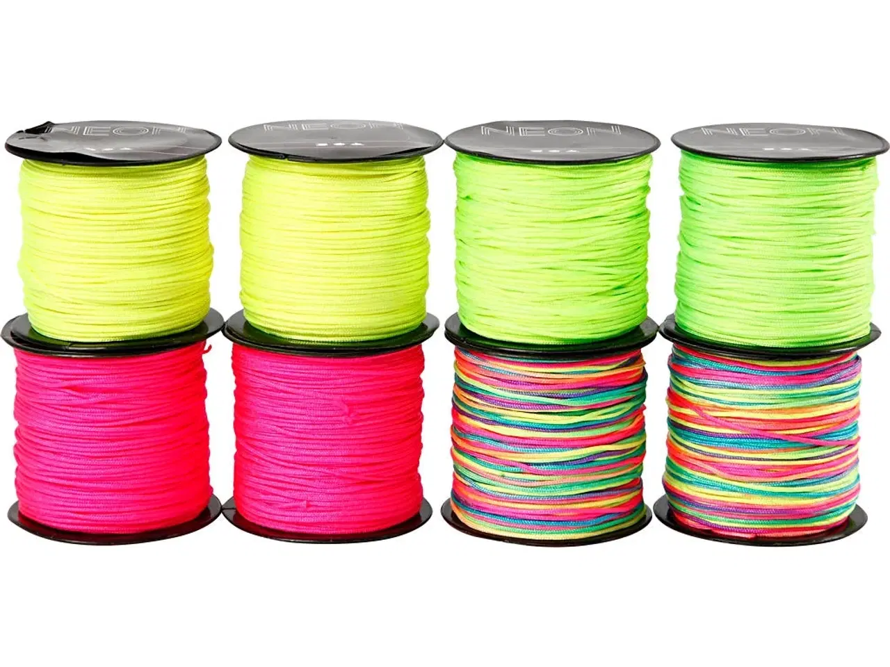 Billede 1 - Neon Knyttesnor 1 mm - 8x28 m i 4 farver