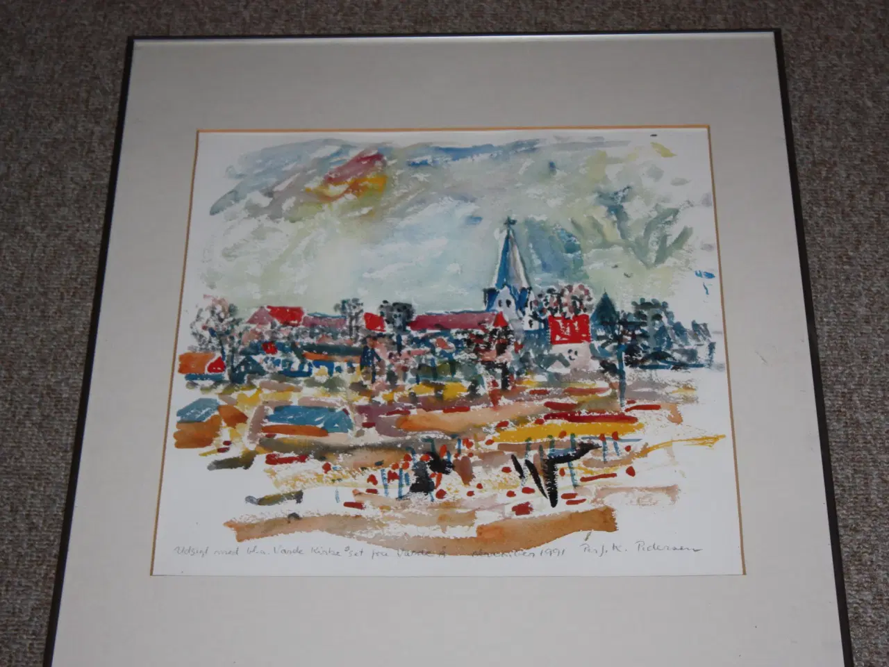 Billede 3 - Akvarel billede af Per J. K. Pedersen 