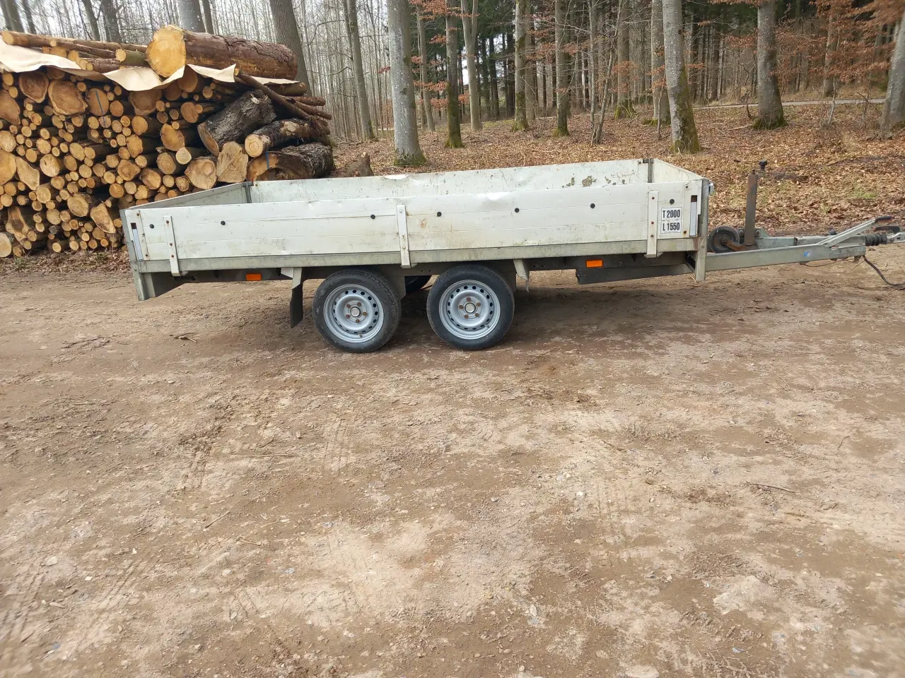 Billede 2 - Nysynet Anssems 2000kg. boogietrailer sælges 