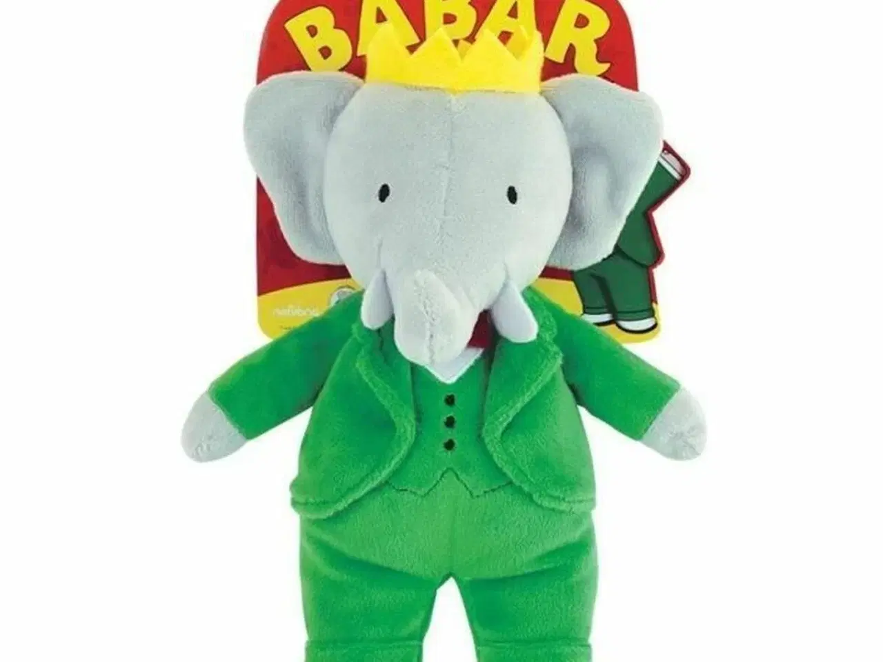 Billede 1 - Jemini Babar babydukke - grøn plyselefant 20 cm