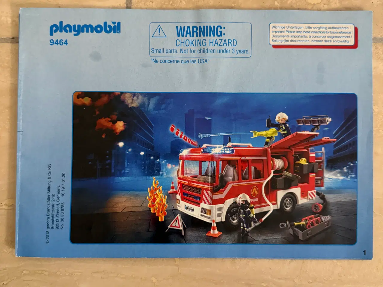 Billede 8 - Playmobil 9464 brandbil med lys og lyd