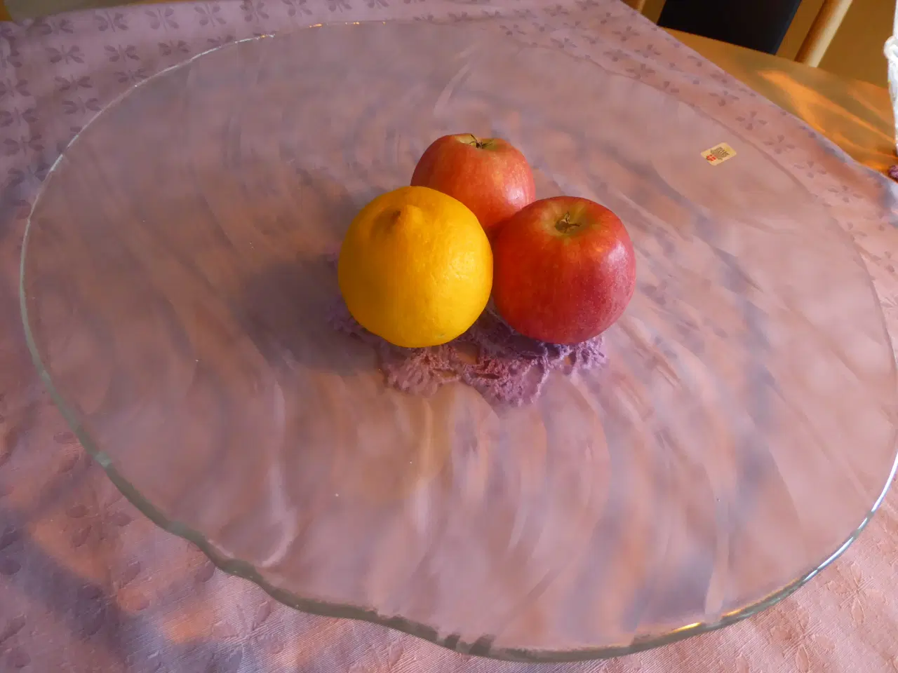 Billede 2 - Holmegaard stor glasfad Skagerrak