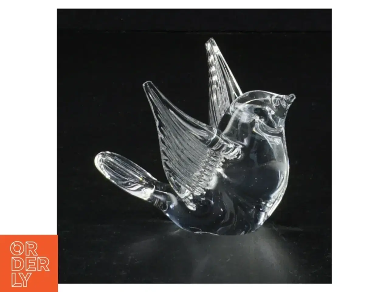 Billede 1 - Glasfugl figur (str. 7 x 9 x 7 cm)