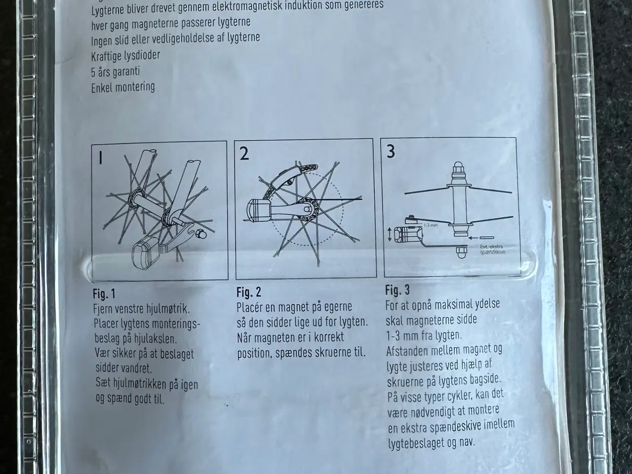 Billede 3 - Mustang magnet cykellygter til fastmontering. 