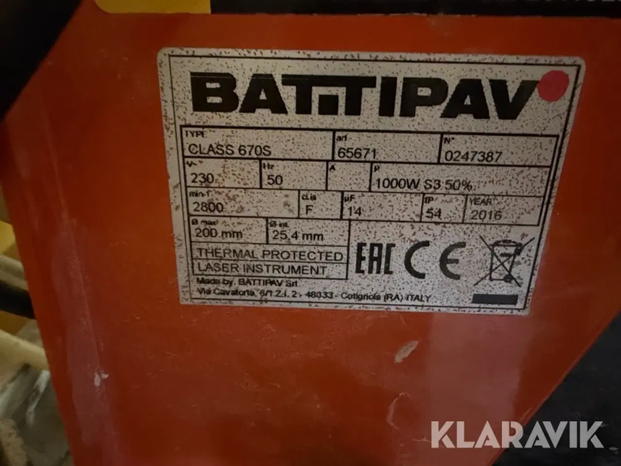 Billede 2 - Fliseskærer med vandkøling Battipav CLASS 670S