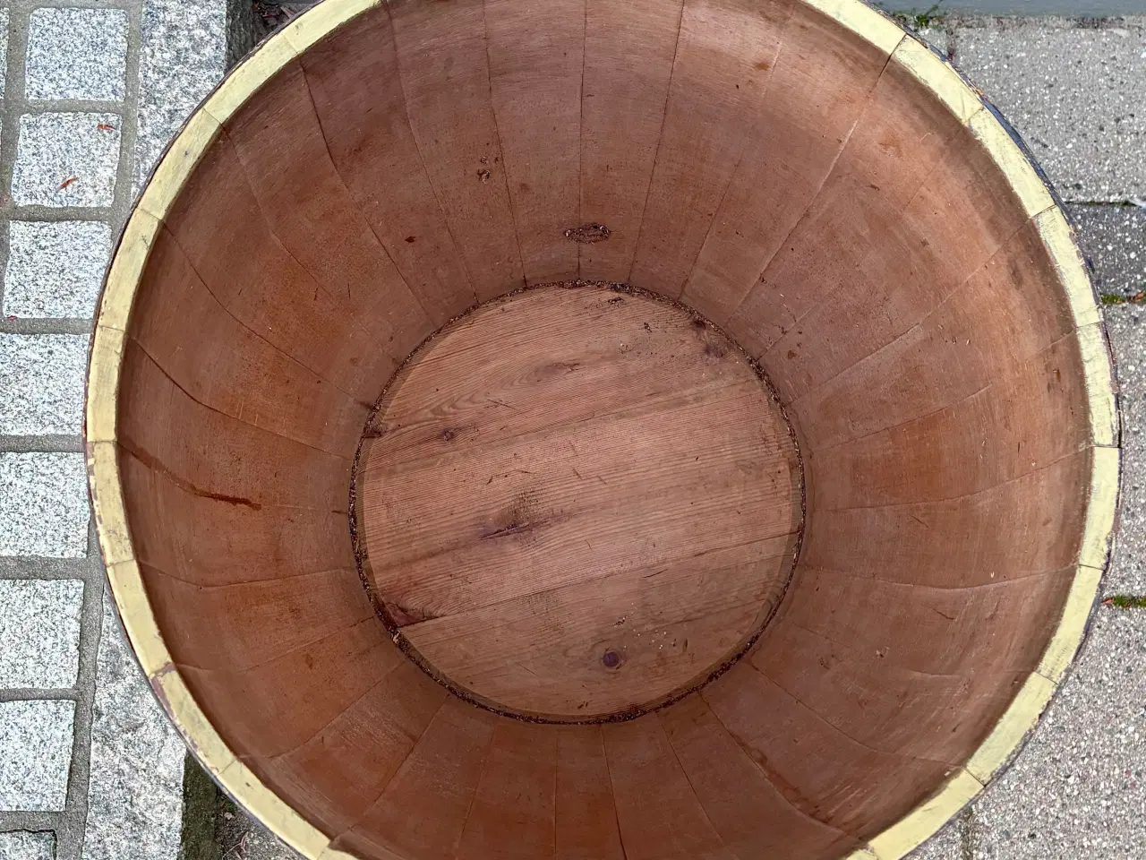 Billede 3 - Vintage Trætønde med låg – PULVIS QUERCUS CUM CRET