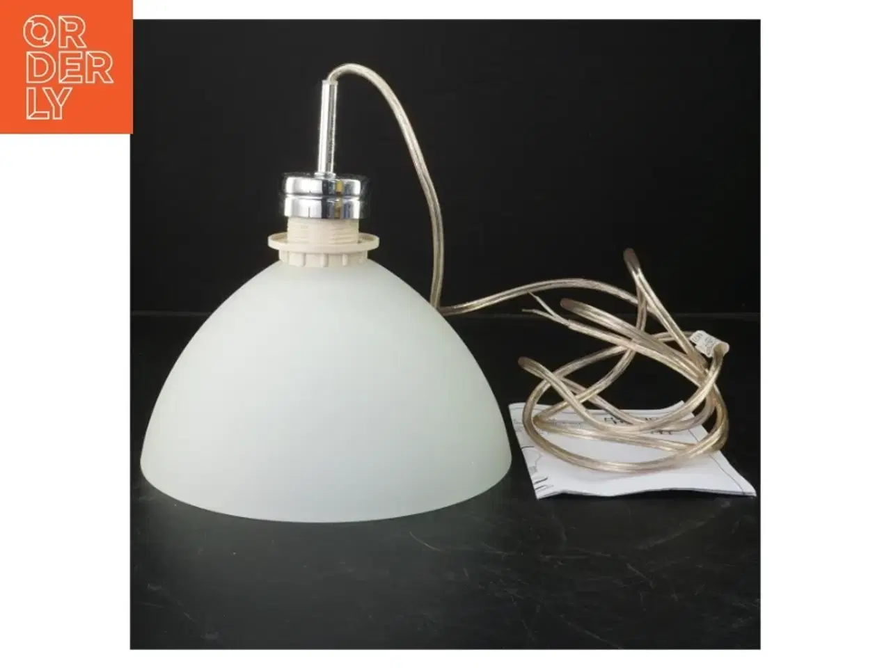 Billede 1 - Moderne glas pendellampe fra Halo Tech Design (str. Ø 19,5 cm)