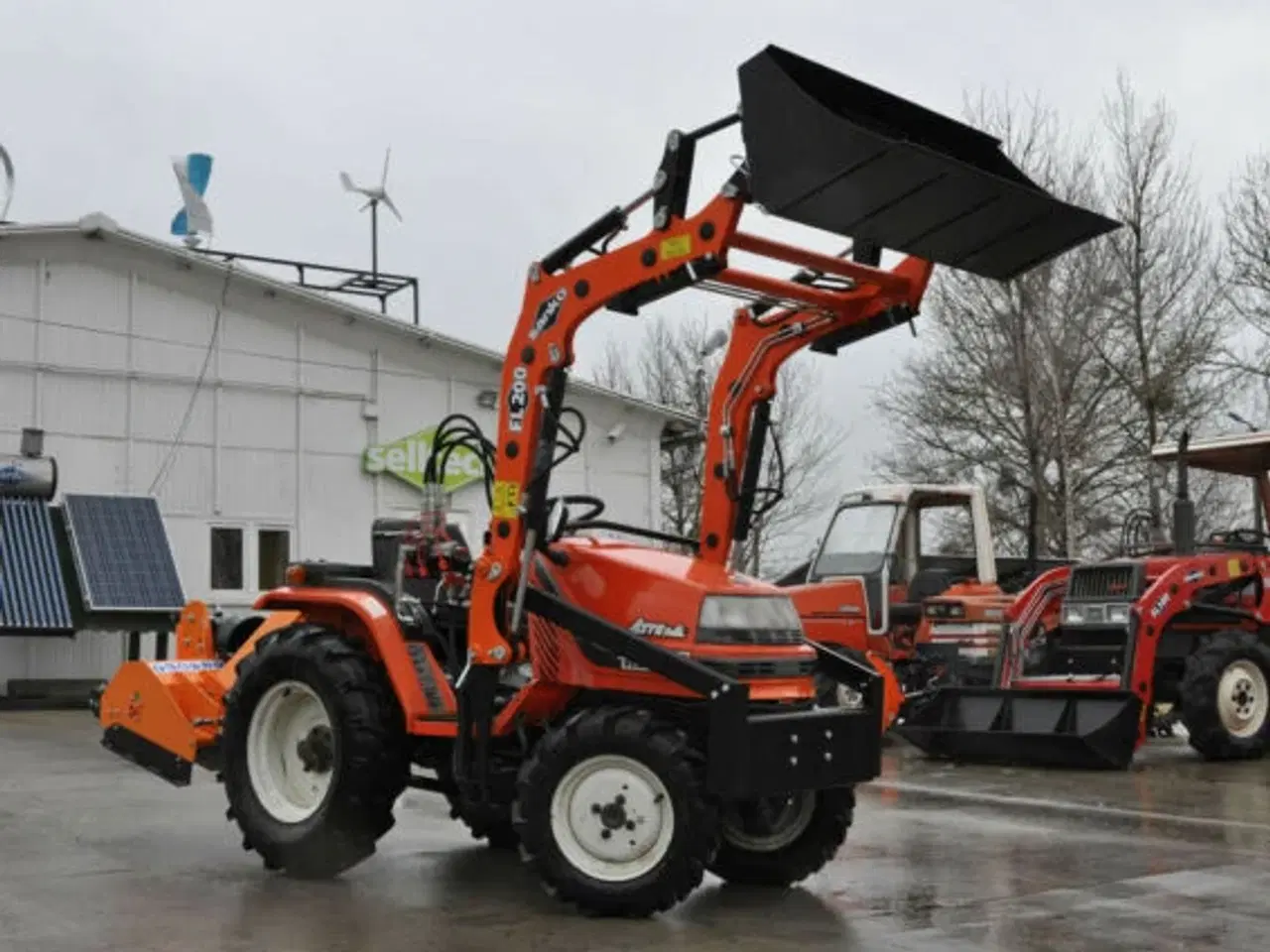 Billede 3 - Traktor - Kubota Aste A14D 4x4 med frontlæsser