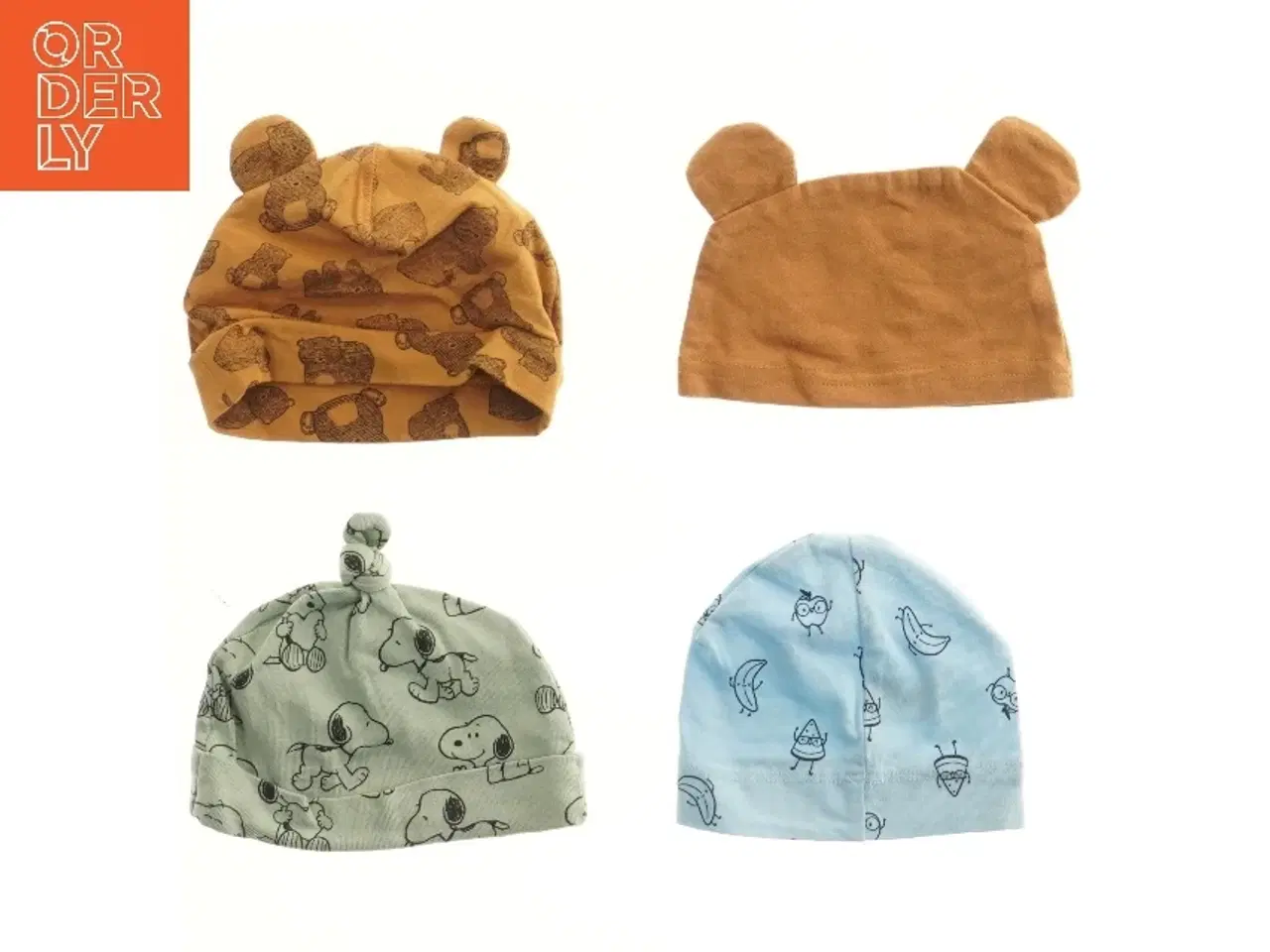 Billede 2 - Babyhuer med mønster, 4 stk. (str. 18,5 cm)