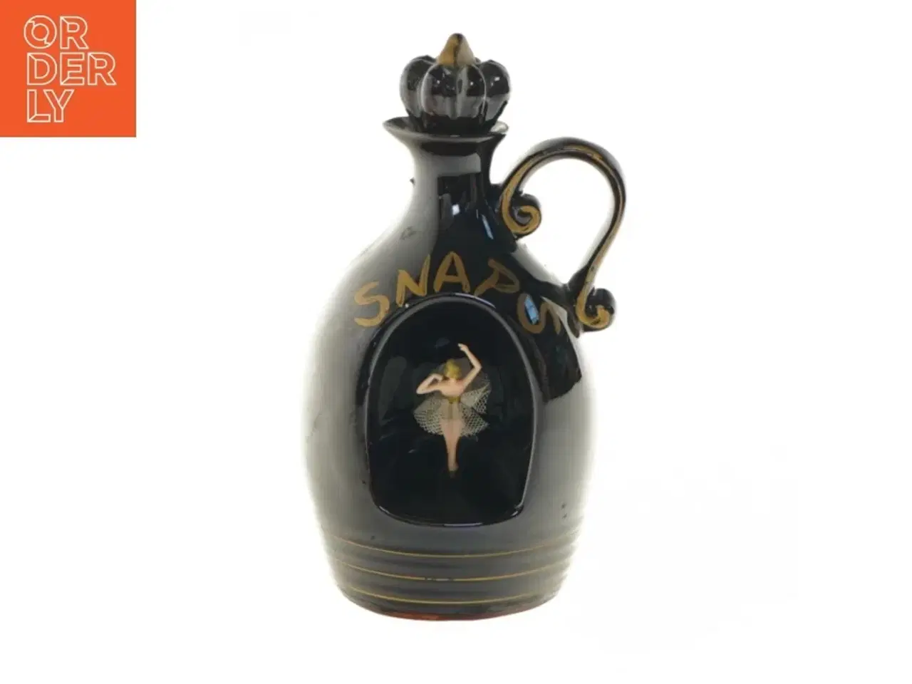 Billede 1 - Retro snapseflaske med ballerina (str. 23 cm)