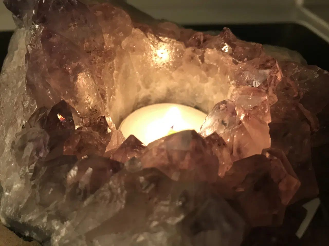 Billede 9 - Ametyst fyrfadsstage 