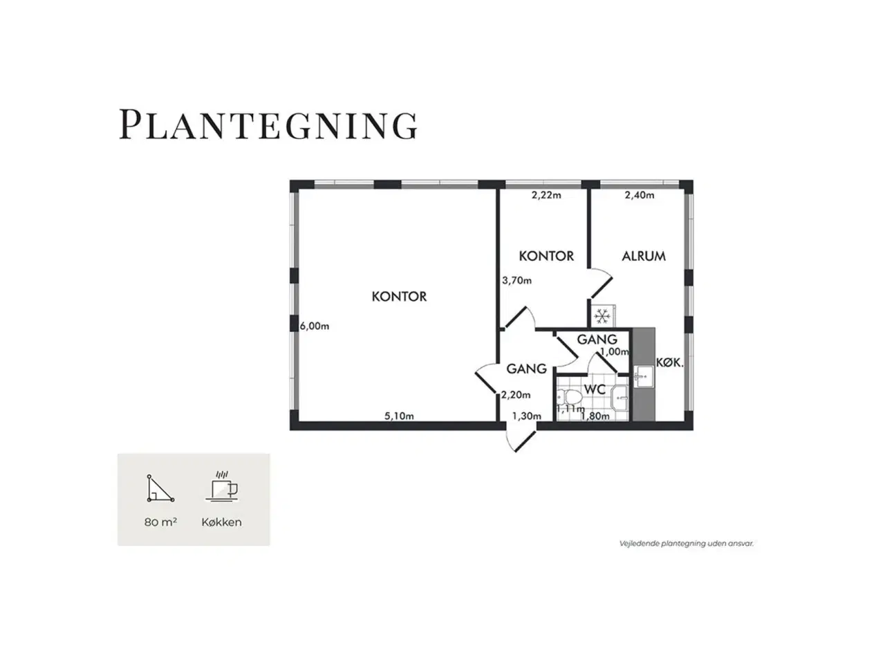 Billede 9 - 80 M² VELEGNET TIL KLINIK. SPECIALLÆGE, KONTOR M.M.