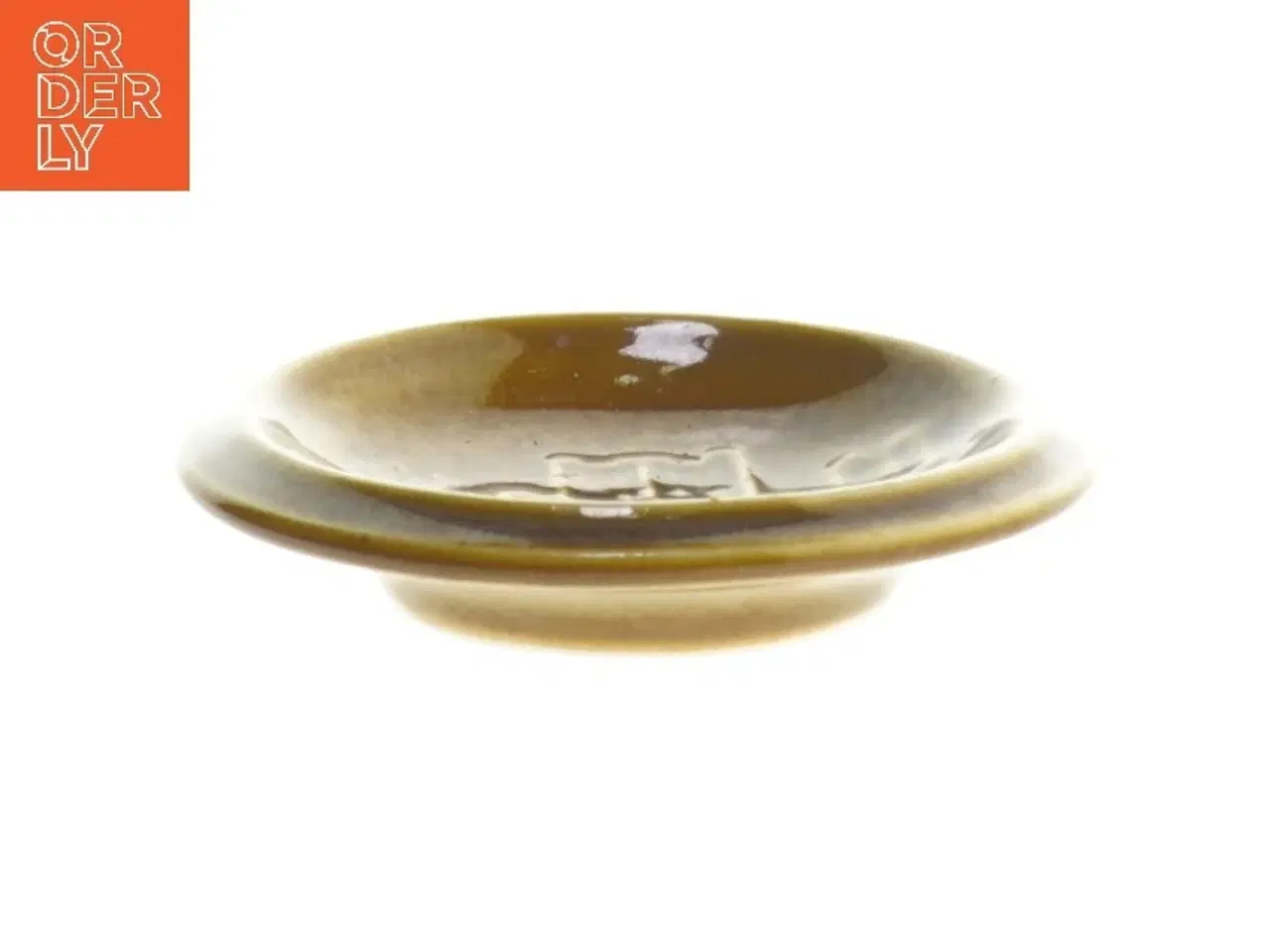 Billede 2 - Dekorativ keramisk platte (str. Ø 10,5 cm) fra Michael Andersen Keramik