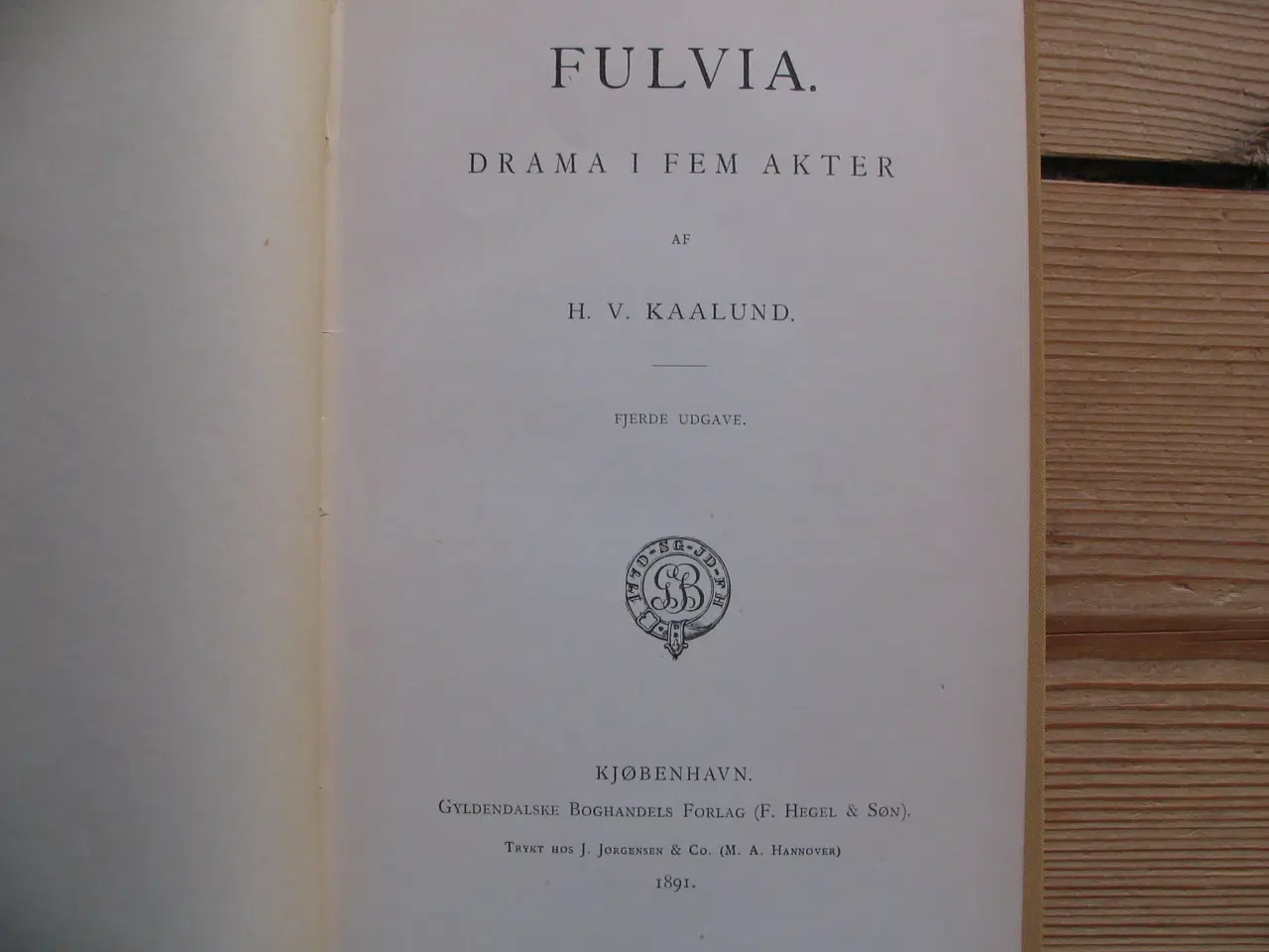 Billede 3 - H.V. Kaalund. Fulvia, fra 1891