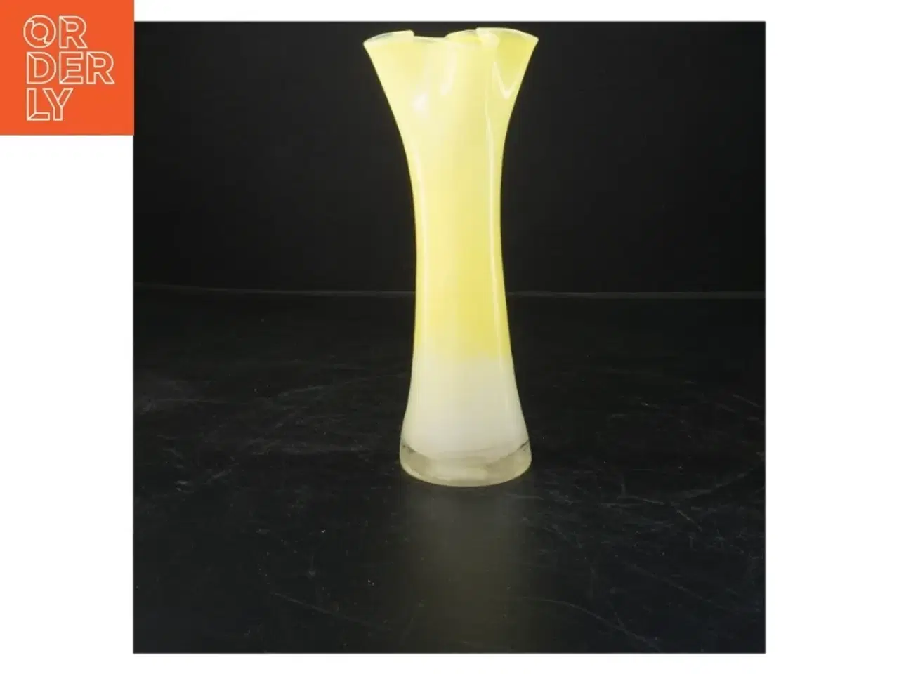 Billede 1 - Farverig vase (str. 23x7 cm)