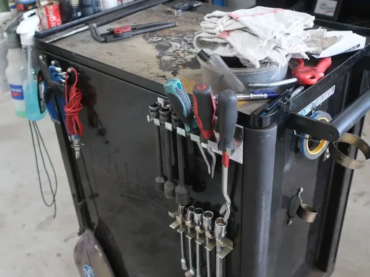 Billede 9 - Værktøjsvogn med indhold
