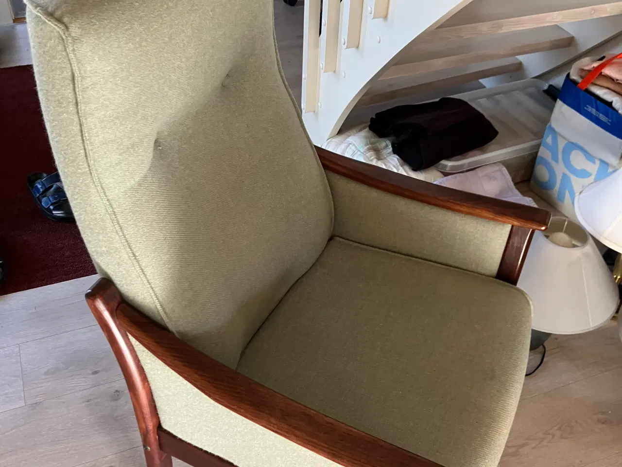 Billede 2 - Otiumstol med stofbetræk.