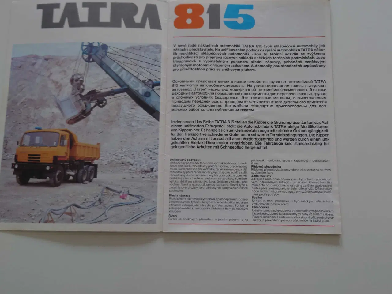 Billede 3 - Tatra 815 brochurer 