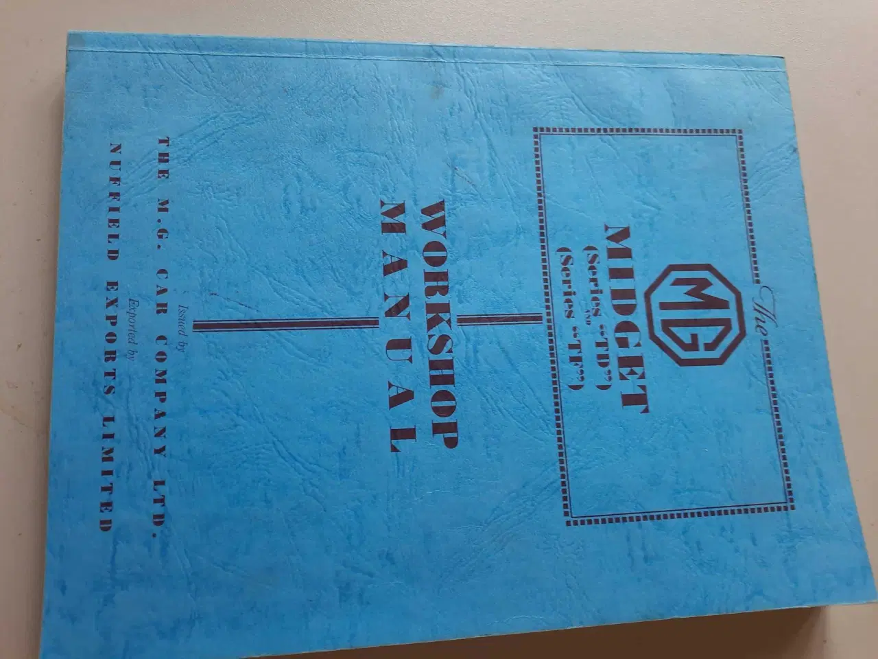 Billede 1 - MG MIDGET workshop manuel 